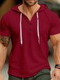 Men’s Plus Size Short Sleeve Hooded Tee