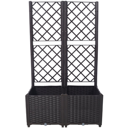 Poly Rattan Garden Planter