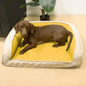 Pet Bed Orthopedic Dog Lounger Spine Supporting Cat And Dog Kennel