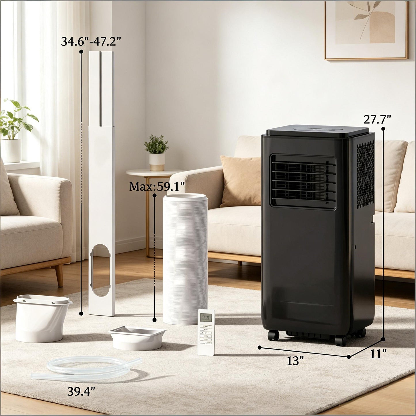 Air Conditioner with Five Modes, Portable Air Conditioner