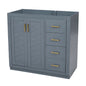 Retro Style Bathroom Vanity, 3 Drawers & Soft Closing Doors