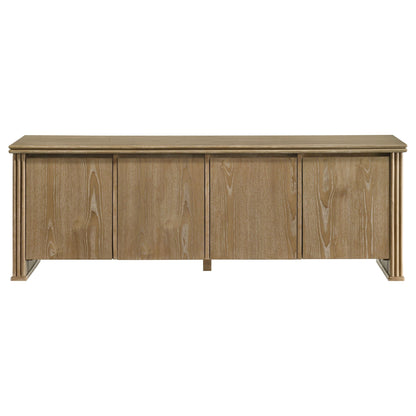 Adina 70-inch TV Stand Media Console Distressed Light Brown