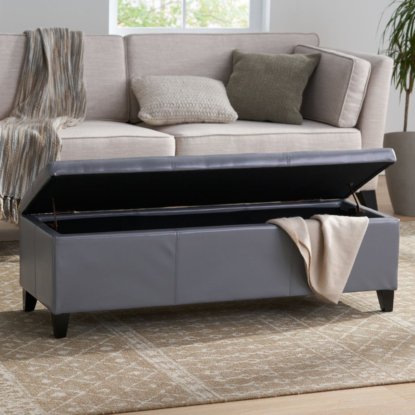 Glouster Contemporary Storage Ottoman
