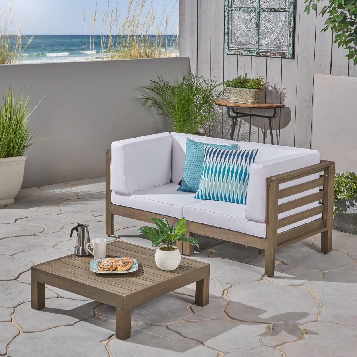 Oana - 3 Piece Loveseat Set With Coffee Table