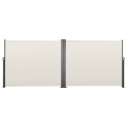 Retractable Side Awning, 71" x 236" Patio Screen with Waterproof Polyester Fabric