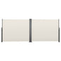 Retractable Side Awning, 71" x 236" Patio Screen with Waterproof Polyester Fabric