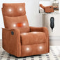 Heat Massage Manual Recliner Chair with Rocker & Swivel