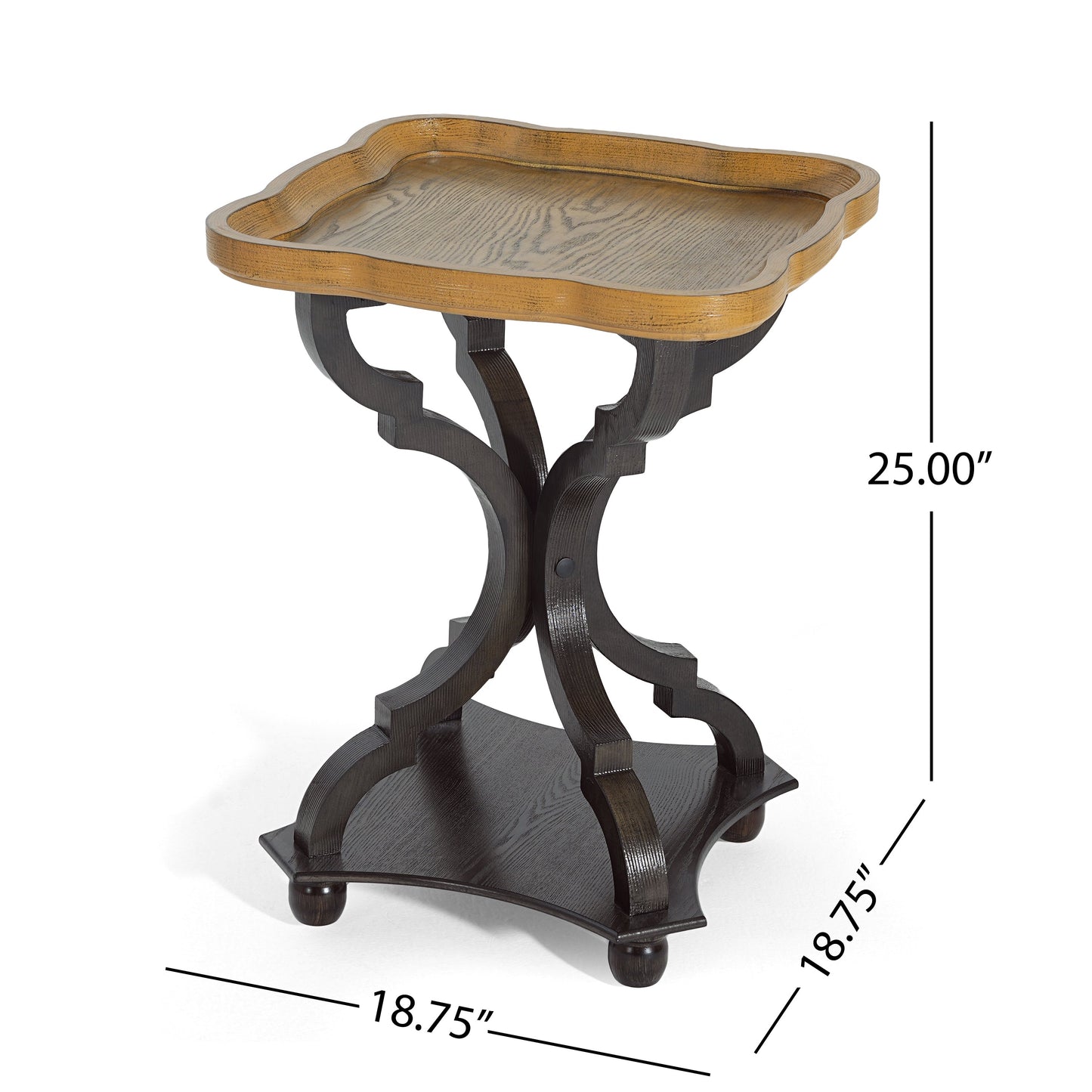 End Table (Natural + Black)