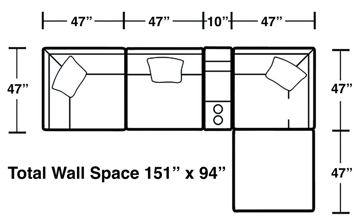 Posh - Modular Sectional And Ottoman