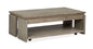 Conrad - Rectangular Lift Top Storage Cocktail Table With Casters - Stone Harbor Gray