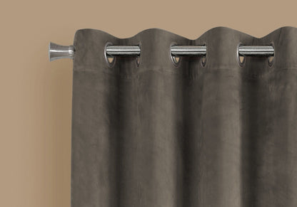 2 Pieces Set, Curtain Panel, Room Darkening, Grommet, Contemporary & Modern
