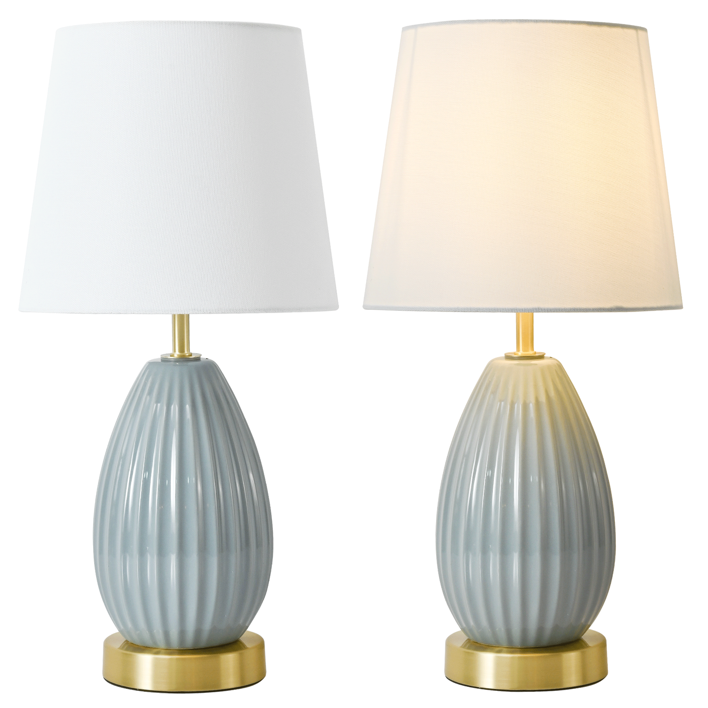 18-Inch Table Lamp Set of 2 with E26 Socket