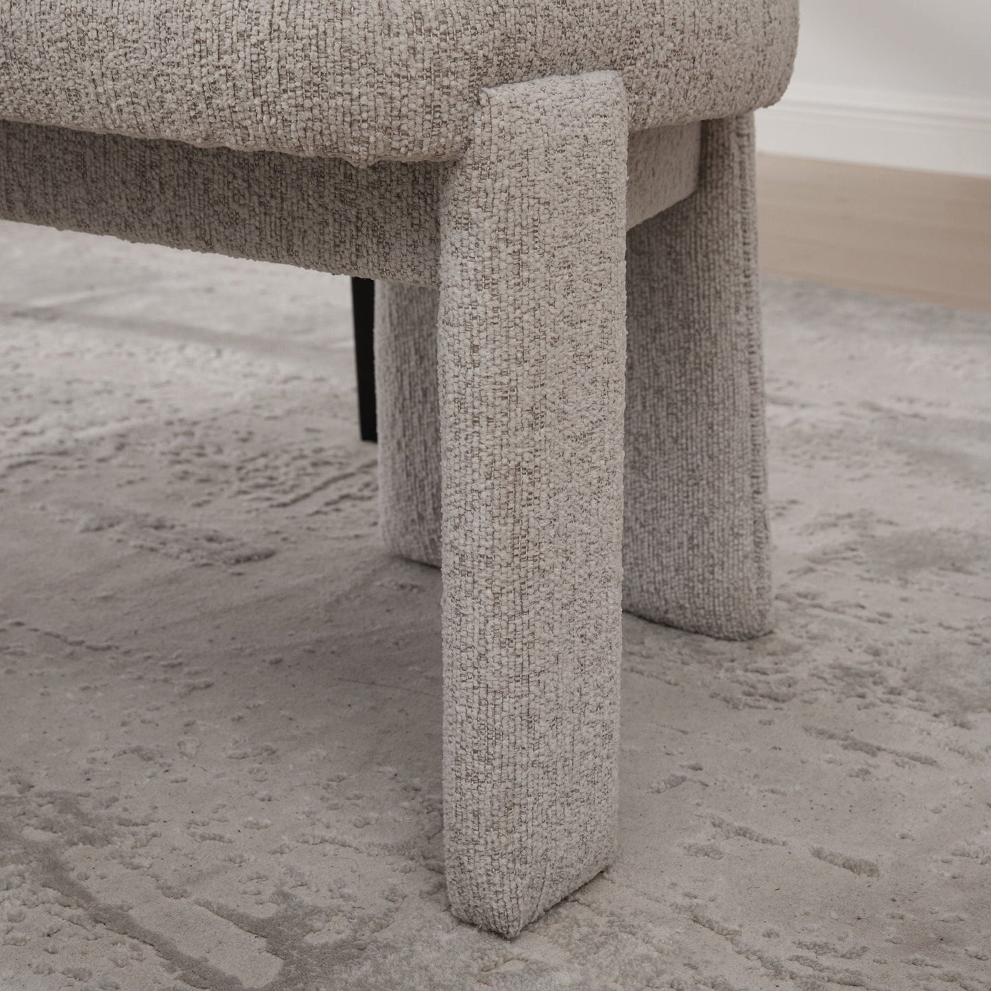 Armless Curved Back Accent Chairs