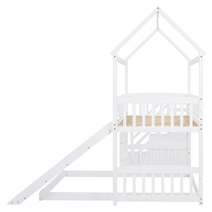House Bunk Bed With Slide