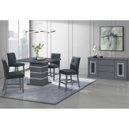 Ariya - Buffet With Clear Glass Inlay