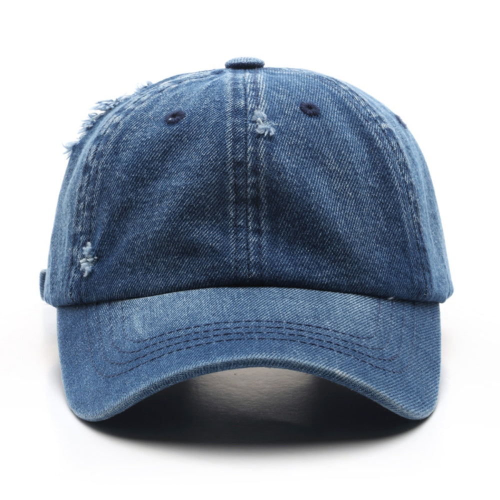 Men's And Women's Washed-out Holey Fashion Trend Baseball Caps Suitable For Outdoor And Street Hipsters To Wear Out. Retro And Unique Hats.