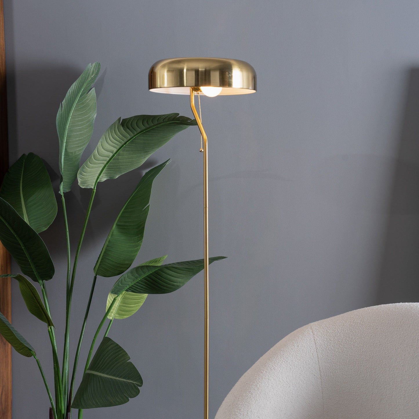 Spectra - Tall Corner Floor Lamp For Living Room - Gold