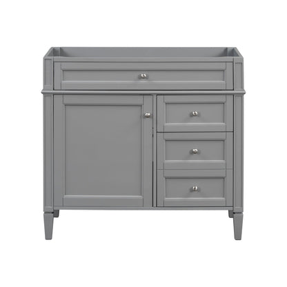Bathroom Vanity With 2 Drawers And Tip-Out Drawer, Storage Cabinet