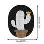 Wall cat scratch board-white cactus-1 piece