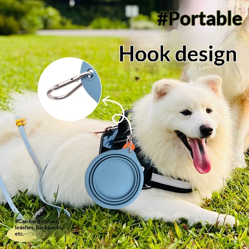 Portable Travel-Friendly Foldable Silicone Pet Bowl