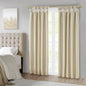 Twist Tab Total Blackout Window Curtain Panel Champagne 50x95
