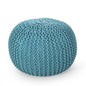 Moro Knitted Round Pouf With Pumpkin Shape