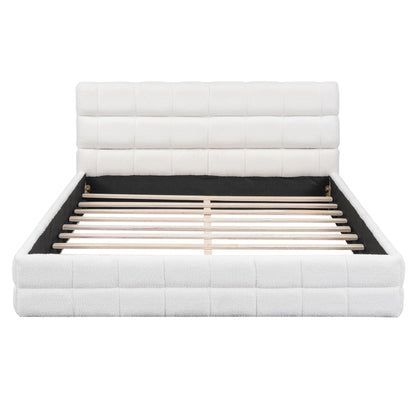 Upholstered Platform Bed With Headboard