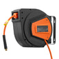 Retractable Air Hose Reel, 1/4 Inch x 50 FT Hybrid Air Hose Max 300PSI