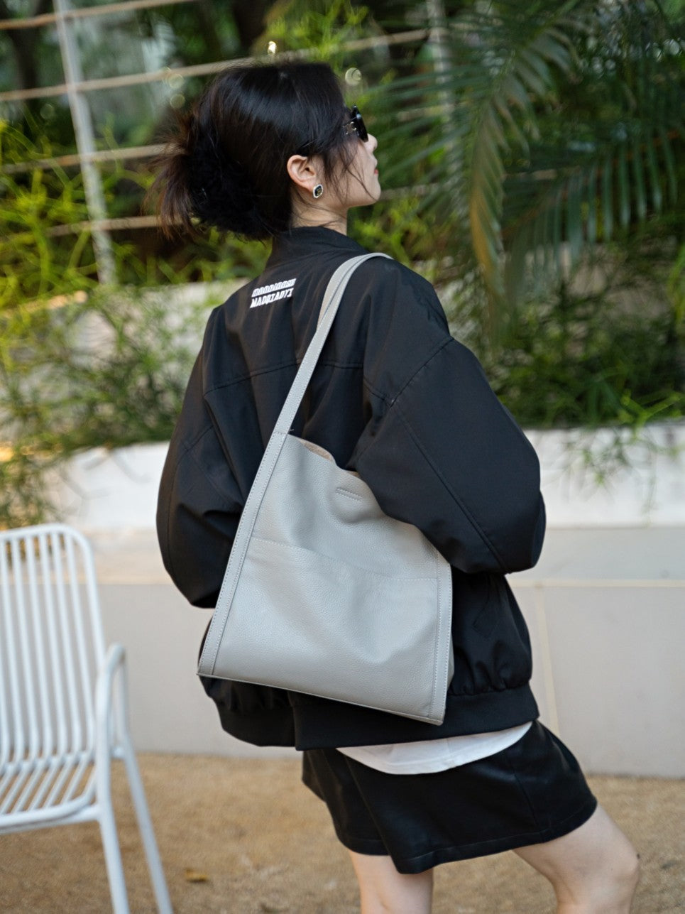 New Foreign Trade Cross-Border Office Commuter Tote Bag, Genuine Leather Large Capacity Shoulder Bag, Cowhide Handbag