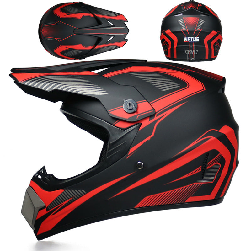 Youth Off-Road Motorcycle Helmet - [green] | Lightweight Motocross Full Face Shield for Dirt Bike & ATV