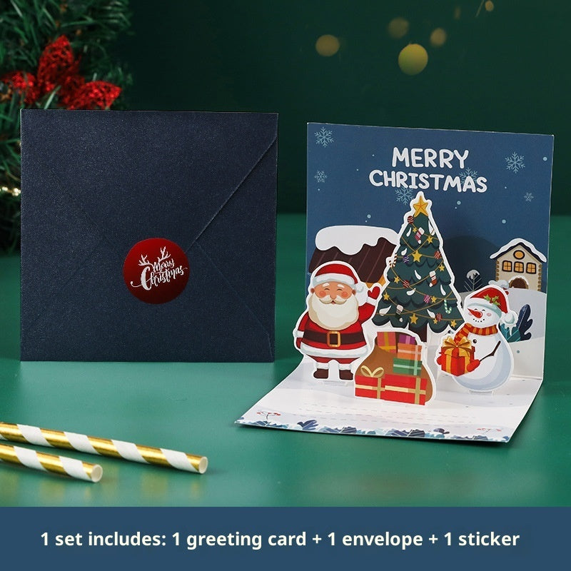 Three-dimensional Blessing Greeting Card