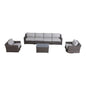 Stylish Sofa Seating Group With Cushions Perfect For Outdoor Gatherings