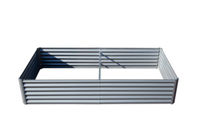 6x3x1ft Galvanized Raised Garden Bed