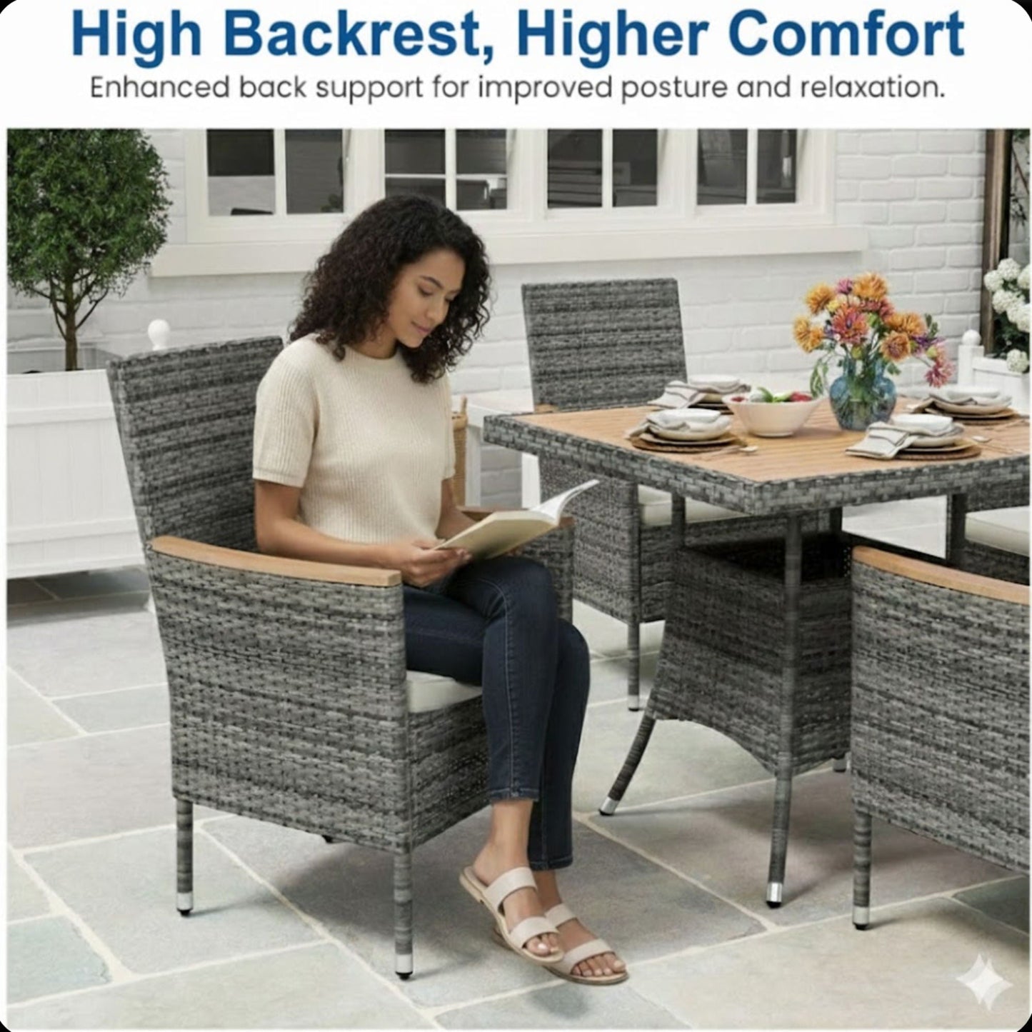 5 Piece Patio Dining Set With Table