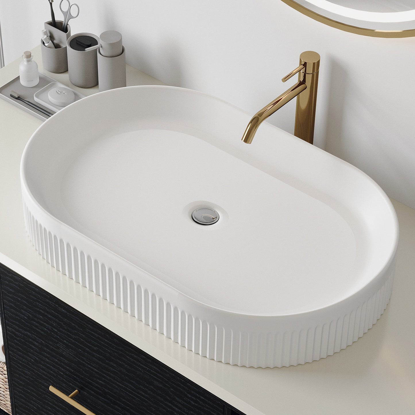 22.8-In Vessel Bathroom Vanity