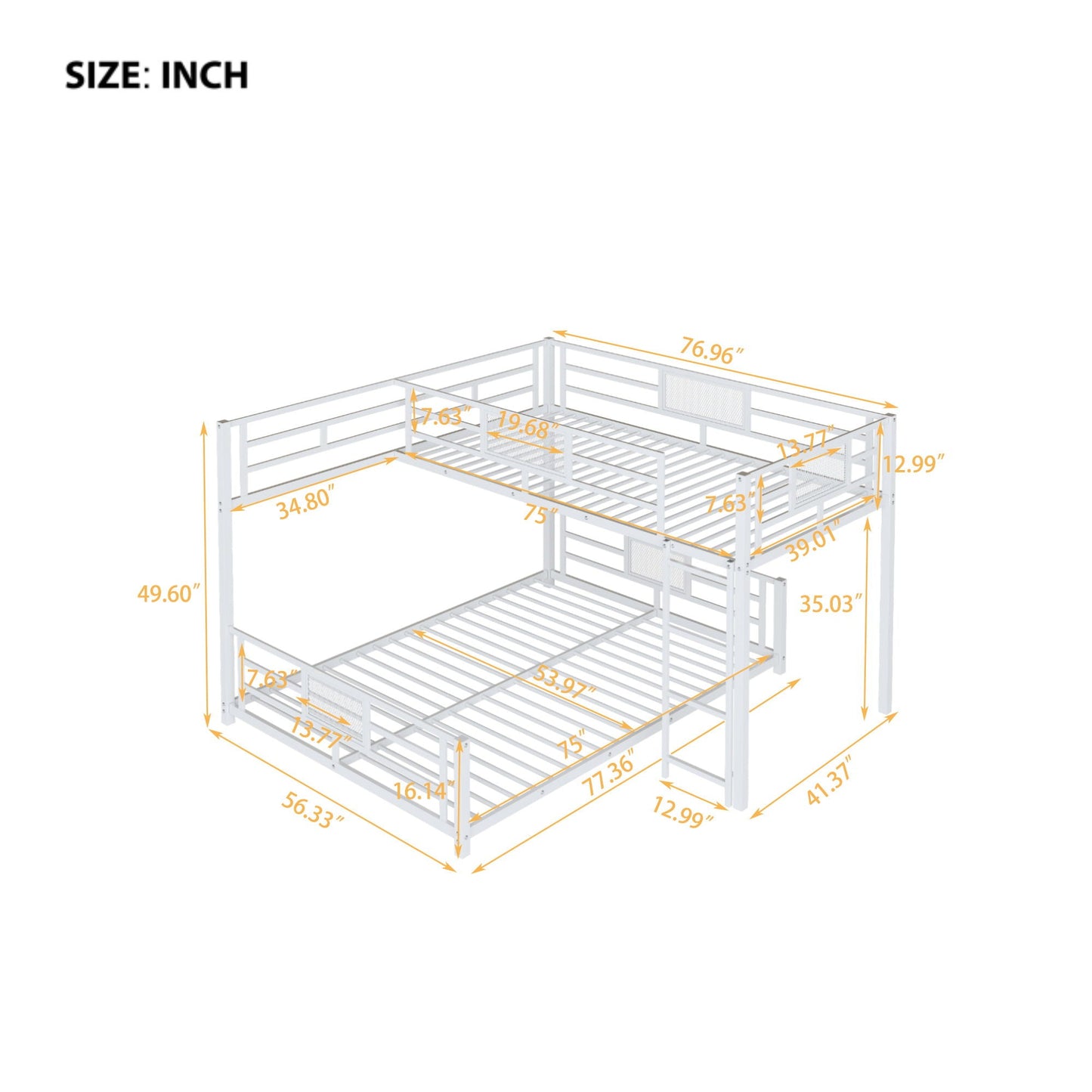 L-Shaped Bunk Bed