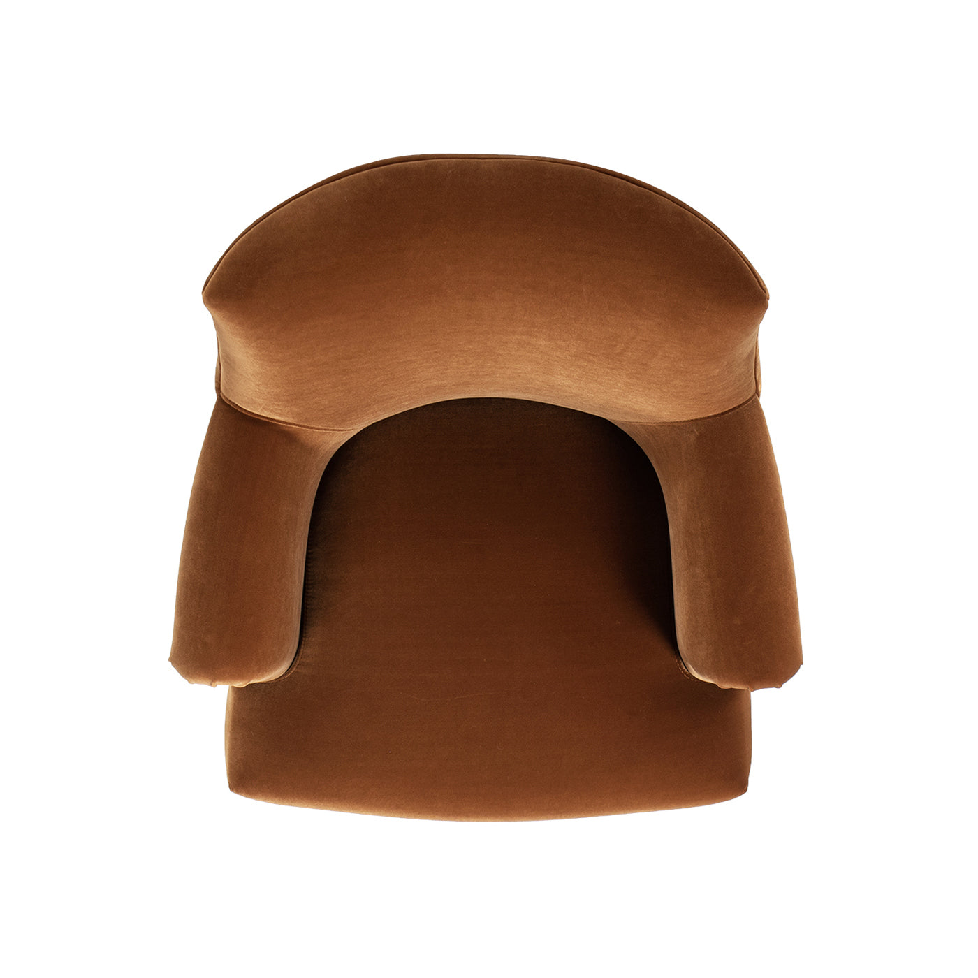Eloise 30' Pleated Sock Arm Accent Armchair, Burnt Orange Performance Velvet
