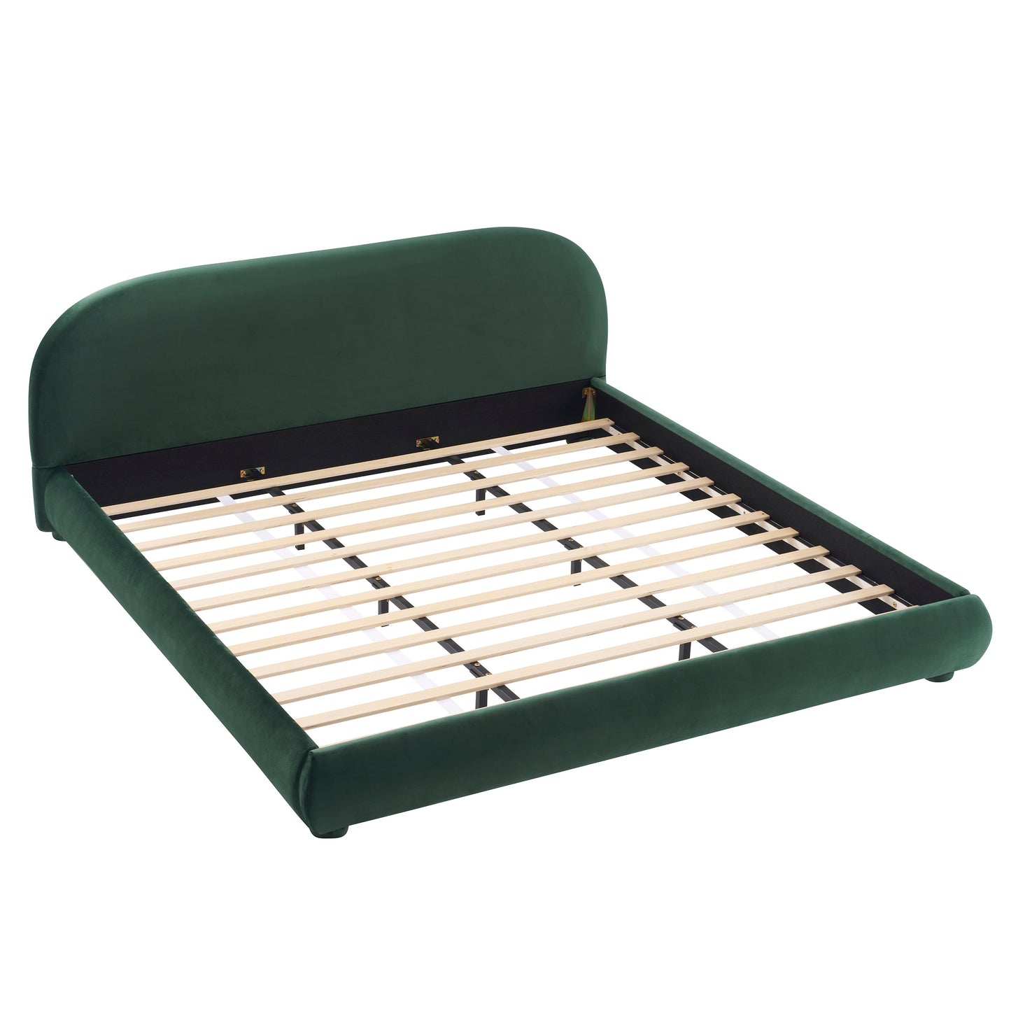 Dark Green Velvet Bed Frame