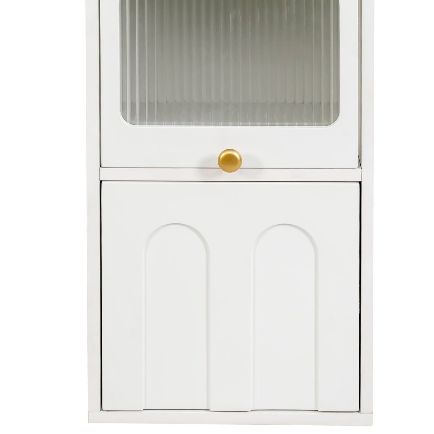 70.87" H Tall Bathroom Storage Cabinet with 1 Door and 2 Drawers