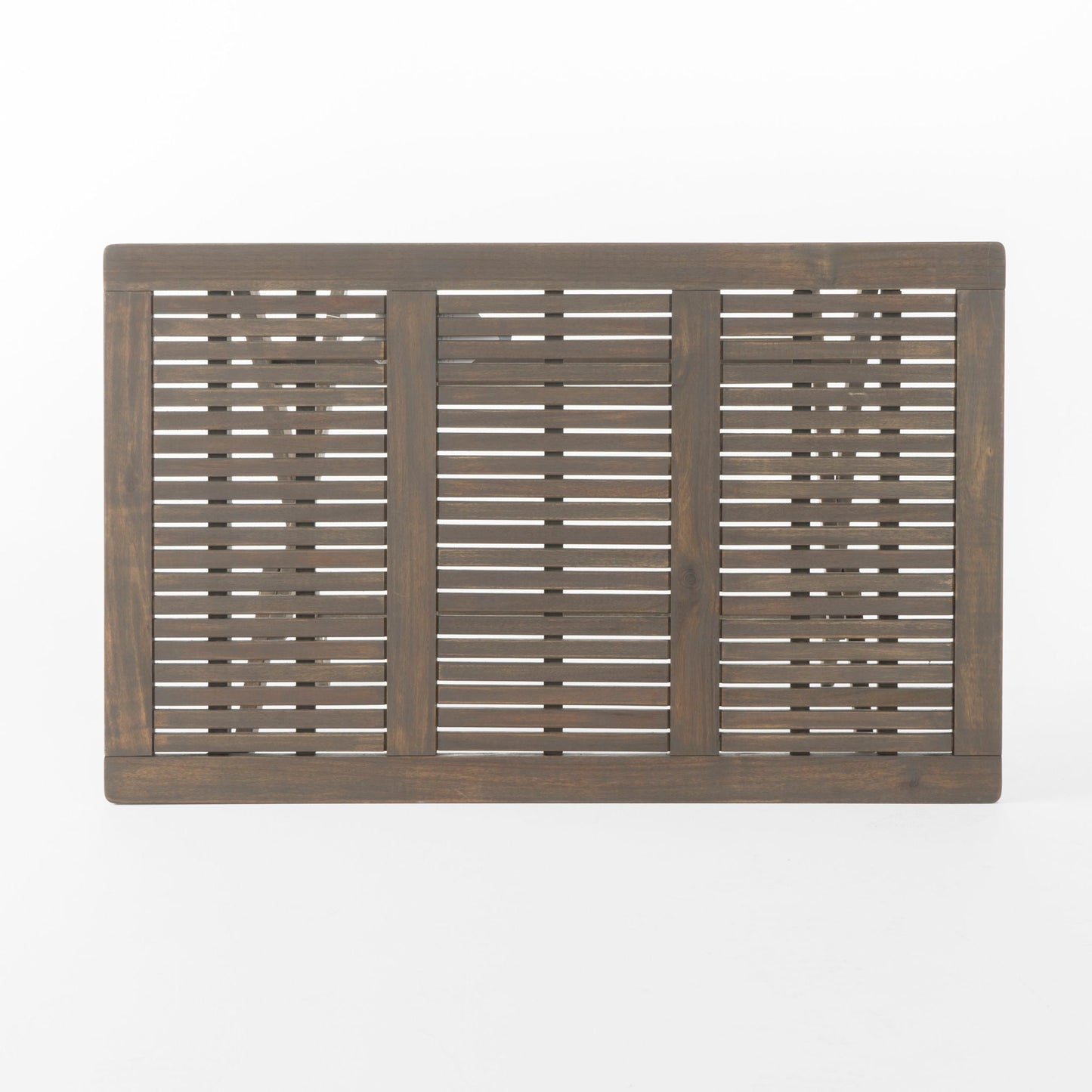 Blissique Outdoor Foldable Wood Dining Table With Slat Design