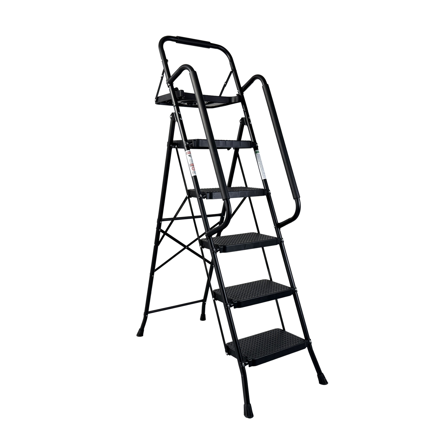 Folding Step Ladder with Wide Anti-Slip Pedal