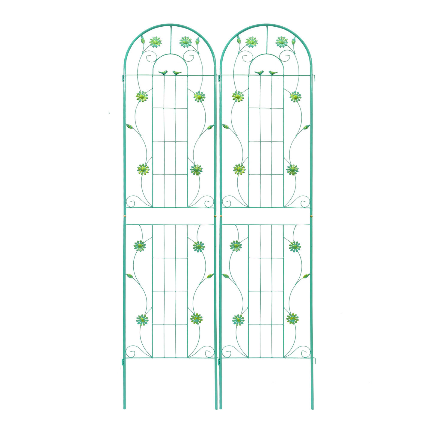 4 Pack Metal Garden Trellis 86.7'' x 19.7'' Rustproof Trellis for Climbing Plants