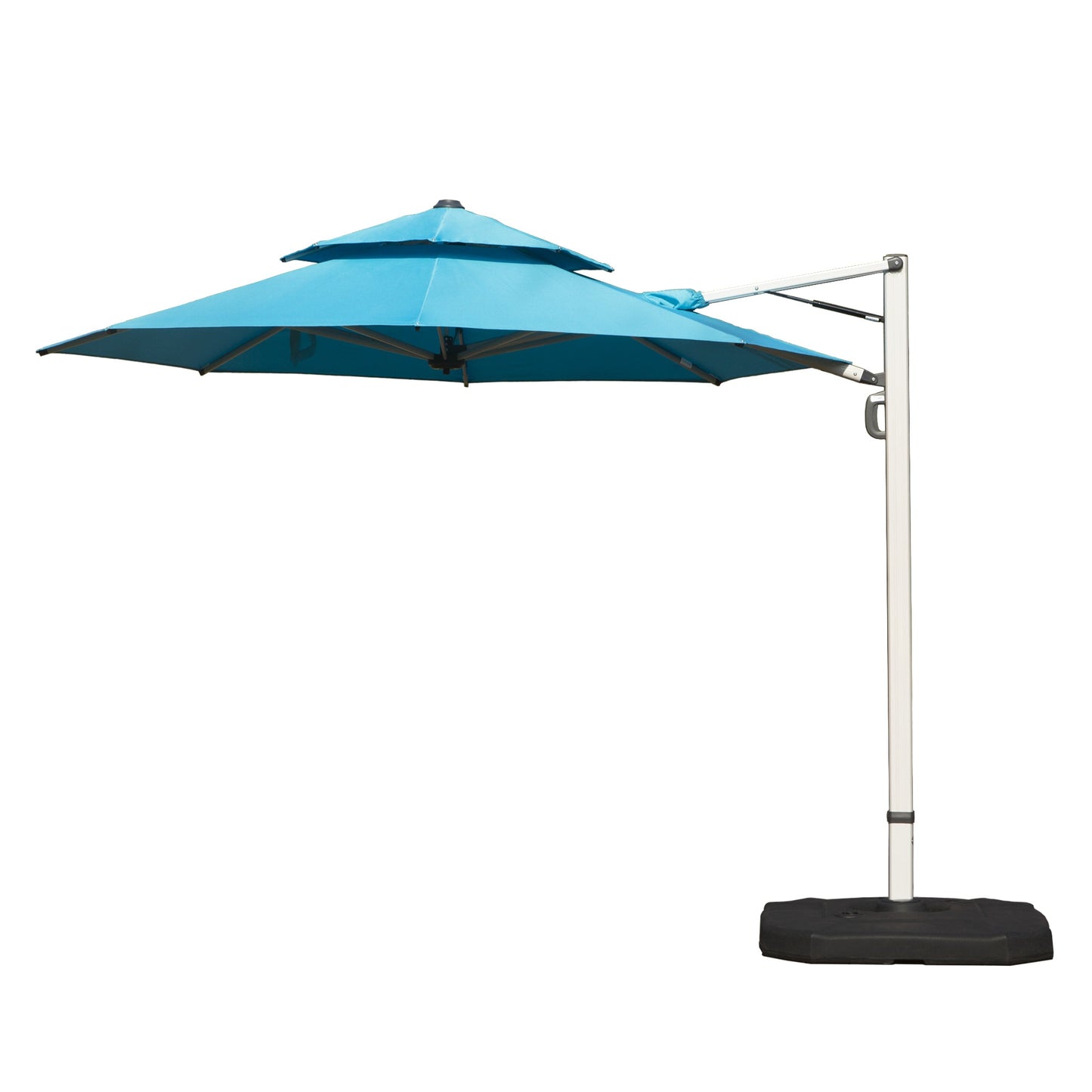 Round Cantilever Umbrella with Center Pole, Lake