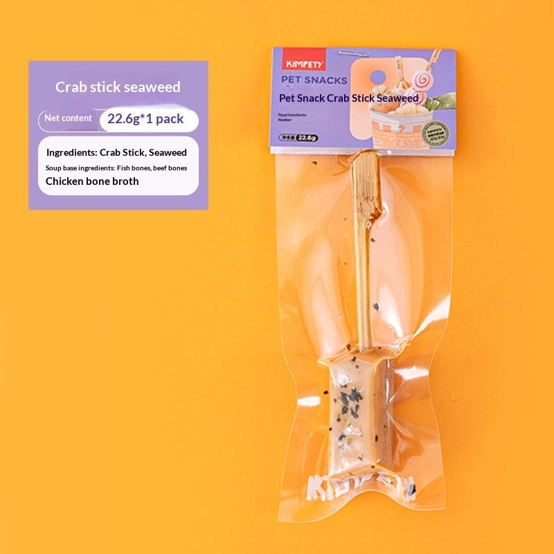 New Pet Treats Dried Meat Skewers Oden Sticks