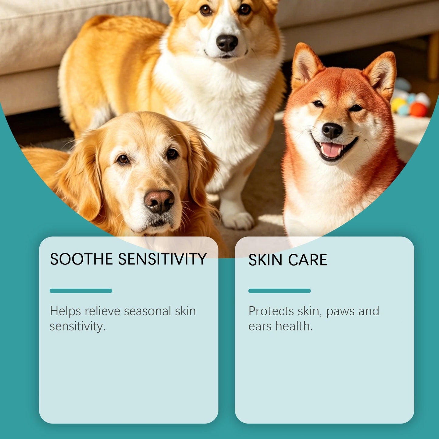 Kriath Dog Care Chewable Tablets With Mild Ingredients For Daily Care And Nutritional Balance For Your Dog's Body