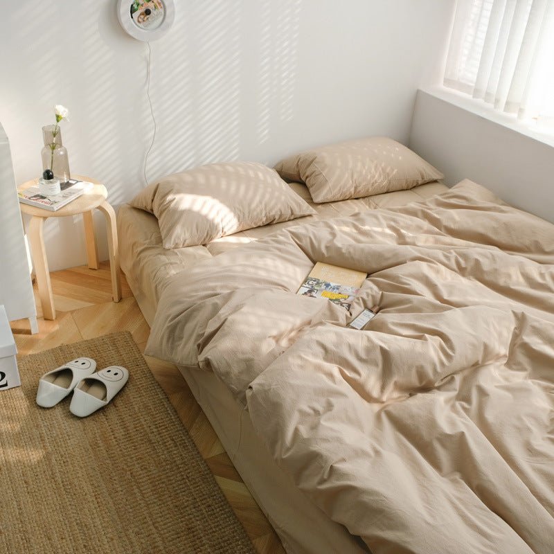 Earth Tone Bedding Set / Dark Blue