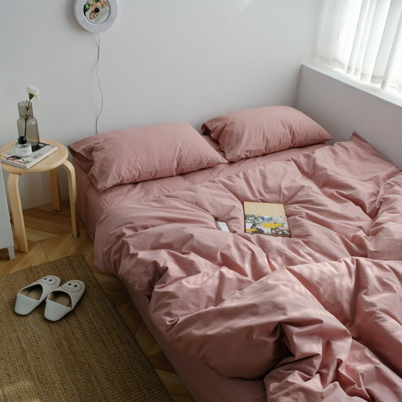Earth Tone Bedding Set / Dark Blue