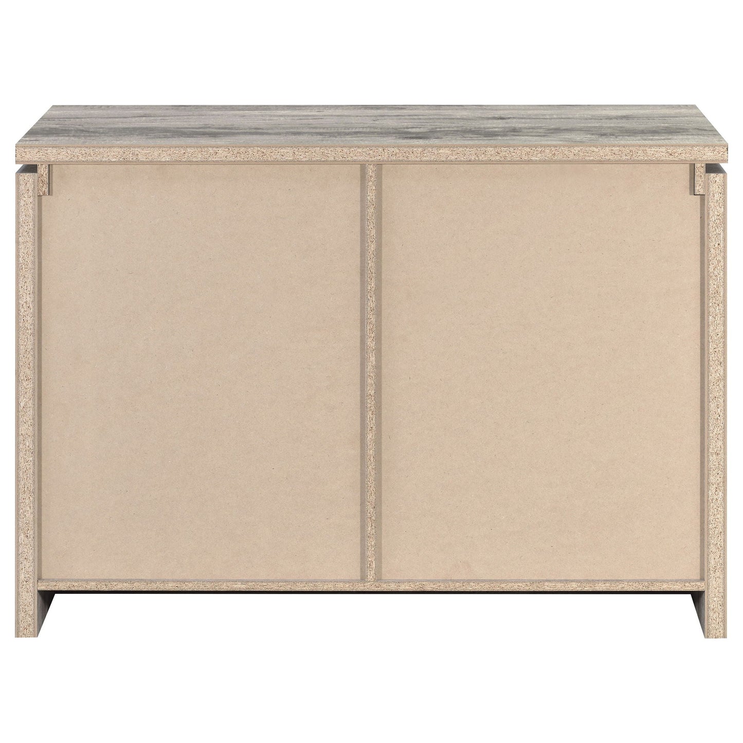 2 Door Accent Cabinet With Accents - Gray