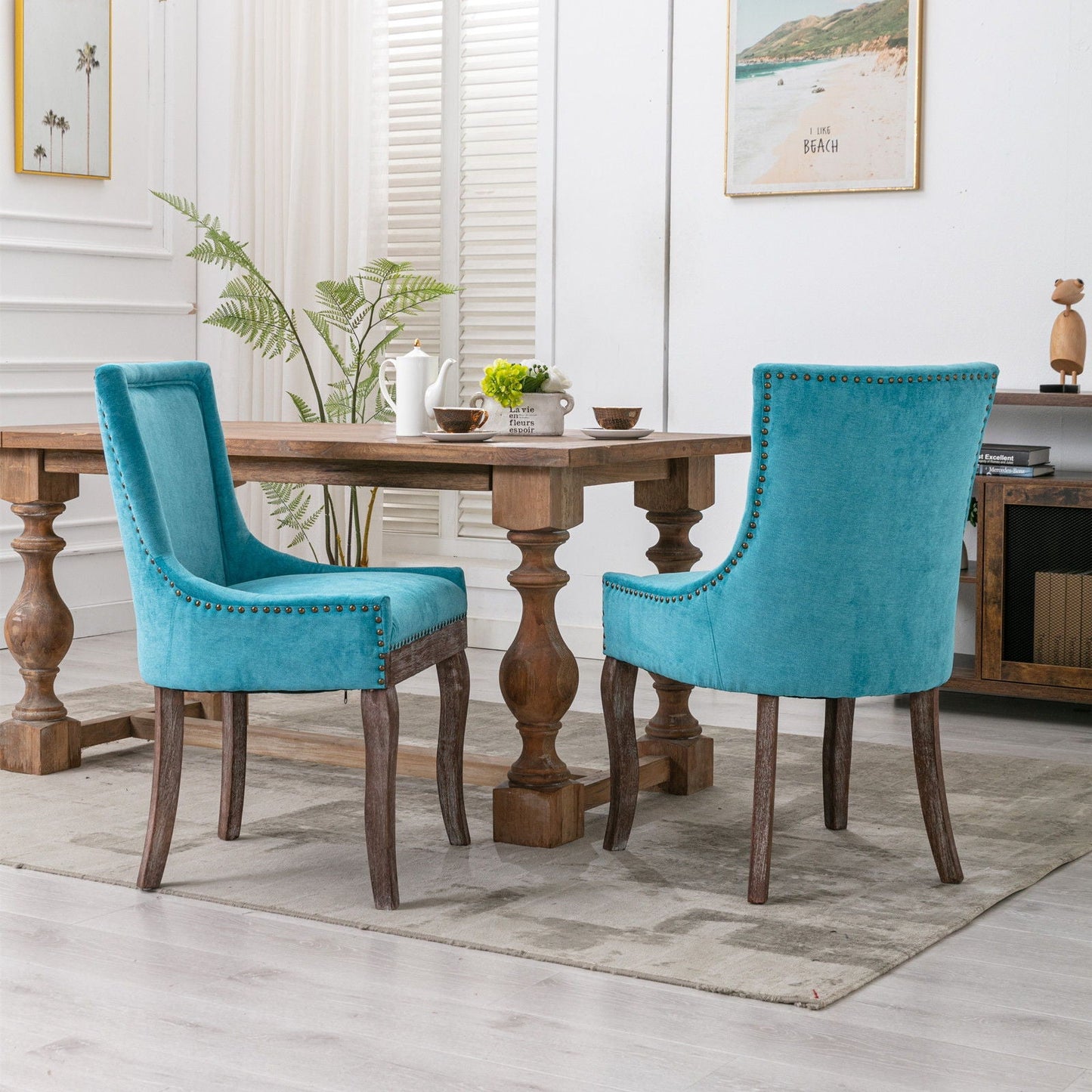 Ultra - Side Dining Chair, Nail Head (Set of 2)