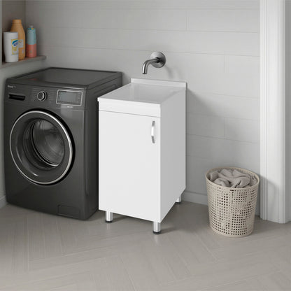 Darwin Freestanding Utility Tub and Sink Cabinet with One Door